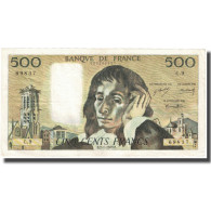 France, 500 Francs, Pascal, 1969, 1969-01-02, TB, Fayette:71.3, KM:156a - 500 F 1968-1993 ''Pascal''