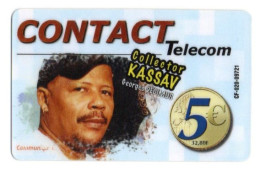 ANTILLES GUADELOUPE MARTINIQUE  CARTE TELEPHONIQUE CONTACT TELECOM 5€ KASSAV GEORGES DECIMUS - Antillen (Frans)