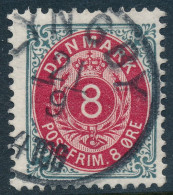 Denmark Danemark Danmark 1895: 8ø Grey/red Bicolour, F-VF Used, AFA 25By (DCDK00598) - Used Stamps