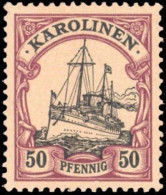 1900, Deutsche Kolonien Karolinen, 14 Dzf, * - Caroline Islands