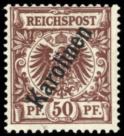 1900, Deutsche Kolonien Karolinen, 6 II, * - Caroline Islands