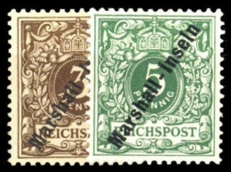 1899, Deutsche Kolonien Marshall Inseln, 7+8, * - Marshall