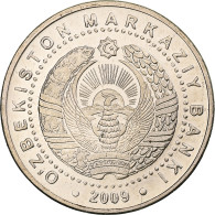 Ouzbékistan, 100 Som, 2009, Nickel Plaqué Acier, SPL, KM:31 - Oezbekistan
