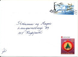 Iceland Cover Reykjavik 19-12-2001 Single Franked + Christmas Seal - Storia Postale