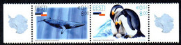 Estonie Eesti 0531/32 Antarctique, Baleine, Pingouin - Antarctic Wildlife