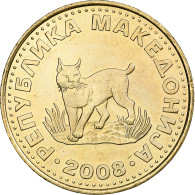 Macédoine, 5 Denari, 2008, Laiton, SPL, KM:4 - Macedonia Del Norte