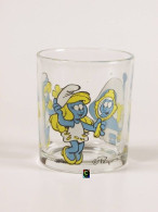 Bicchiere O Bicchieri Nutella Kinder Ferrero 1992 - I Puffi  4 ( Glass - Glasses - Verres - Vasos - Glaser ) - Nutella