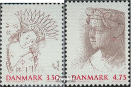 Dänemark 1023-1024 (kompl.Ausg.) Postfrisch 1992 Margrethe I. - Unused Stamps