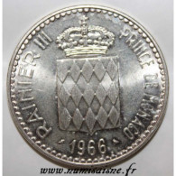MONACO - KM 146 - 10 FRANCS 1966 - 110ÈME ANNIVERSAIRE DE L'ACCESSION DE CHARLES III - SPL - 1960-2001 New Francs
