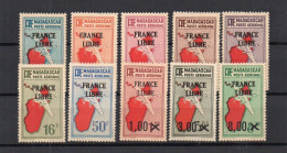 !!! MADAGASCAR, SERIE PA N°45/54 NEUVE ** - Airmail