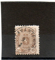 FINLANDE   10 Penni..   1875 à 1882   Y&T: 15   Oblitéré - Used Stamps
