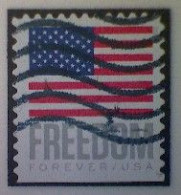 United States, Scott #5790, Used(o) Booklet, 2023, Flag Definitive: Freedom Flag, (63¢) Forever - Used Stamps