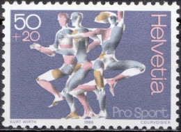 1986, Switzerland, Sporthelp, Sports, MNH(**), Mi: 1313 - Nuevos