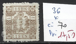 JAPON 36 * Côte 70 € - Unused Stamps