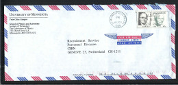 ETATS UNIS P.A. Ca.1996: LSC De Minneapolis (MN) à Genève (Suisse) - Lettres & Documents