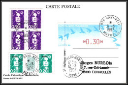 74306 Mixte Atm Briat 6/3/1997 Kani-Kéli Mayotte Echirolles Isère France Carte Postcard Colonies - Briefe U. Dokumente