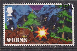 GB 2020 QE2 2nd Video Games ' Worms 1995 ' Ex Fdc SG 4313 (M302 ) - Oblitérés