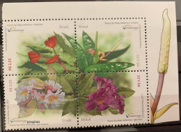 Brazil 2017, Flowers Of The Rain Forest, MNH S/S - Unused Stamps