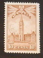 CANADA YT 213 OBLITÉRÉ "LE PARLEMENT" ANNÉES 1943/1948 - Gebraucht