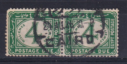 Egypt: 1921/22   Postage Due  SG D101   4m   Used Pair - Dienstzegels