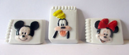 Fèves Brillantes Plates - Les Croquis De Mickey X3 - Disney - - Disney