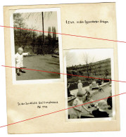 2x Orig. Foto Mai 1940 Hamburg Ortspartie Emilienstraße Und Eppendorfer Anlagen, Aufgeklebt - Eimsbüttel