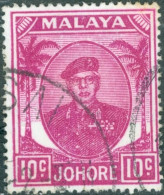 MALAYA, JOHONORE, SULTANO SIR IBRAHIM, 1949, FRANCOBOLLI USATI Scott:MY-JO 138, Yt:MY-JO 116 - Johore