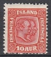 Iceland      .       Yvert    .      52      .     *      .      Mint-hinged - Neufs