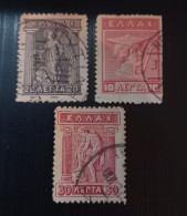 Grèce 1911 -1921 Mythological Figures - Engraved Issue Lot 1 - Usati