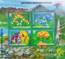 Bulgaria 1999, Flowers Of The Pirin Mountains National Park, MNH S/S - Ongebruikt