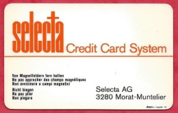 Selecta AG  3280 Morat Muntelier Credit Card System Indor Thé + Café - Autres & Non Classés