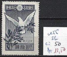 JAPON 155 Sans Gomme Côte 50 € - Ongebruikt