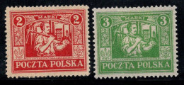 Pologne 1922 Mi. 9-10 Neuf * MH 100% Armoiries, Silésie - Andere & Zonder Classificatie