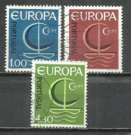 0552A-SERIE COMPLETA PORTUGAL1966 Nº 993/995 EUROPA - Oblitérés