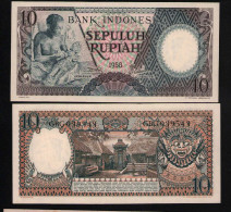 Indonesia 10 Rupiah 1958 Unc - Indonesien