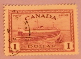 CANADA YT 224 OBLITERE "FERRY BOAT DU PRINCE EDOUARD" ANNÉE 1946 - Gebraucht