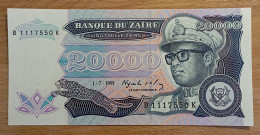 Congo Zaire 20.000 Zaires 1991 UNC FdS 20.000 - Democratische Republiek Congo & Zaire