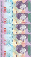 VENEZUELA 100 BOLIVARES 2018 UNC P 106 C ( 5 Billets ) - Venezuela