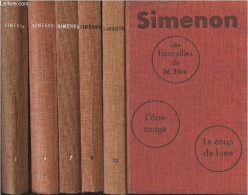 Lot De 5 Livres De La "Bibliothèque Simenon" : Vol. 1, 4, 7, 9 Et 10 - L'ombre Chinoise, La Nuit Du Carrefour, La Guinqu - Simenon