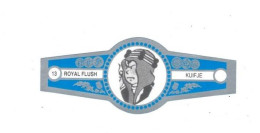 13) Bague De Cigare Série Tintin Bleue Grise Royal Flush Kuifje Abdallah En Superbe.Etat - Werbeobjekte