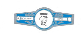 22) Bague De Cigare Série Tintin Bleue Grise Royal Flush Kuifje Yamato Asie Asiatique En Superbe.Etat - Objets Publicitaires