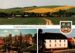 73840749 Langenwolmsdorf Stolpen Panorama Kirche Rathaus Langenwolmsdorf Stolpen - Stolpen