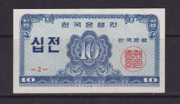 SOUTH KOREA - 1962 10 Jeon UNC/aUNC Banknote - Korea, Zuid