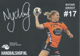 Trading Cards KK000552 - Handball Netherlands 10.5cm X 13cm: NYCKE GROOT - Balonmano