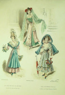 Gravure De Mode Revue De La Mode Gazette 1897 Travestissements N°51 - Avant 1900