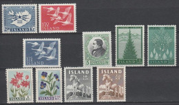 Iceland      .       Yvert    .     10 Stamps     .     **      .      MNH - Neufs