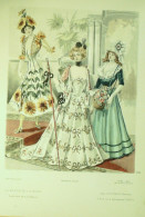 Gravure De Mode Revue De La Mode Gazette 1899 N°50 Travestissements - Voor 1900