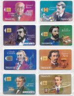Collection: Les Grandes Figures Des Télécommunications - Lot De 8 Cartes (Bell, Marconi, Chappe, Morse, Ader...) - Lots - Collections