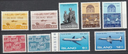 Iceland      .       Yvert    .     9 Stamps       .     **      .      MNH - Neufs