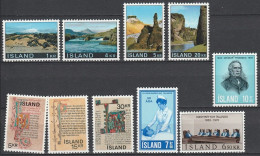 Iceland      .       Yvert    .     10 Stamps     .     **      .      MNH - Neufs